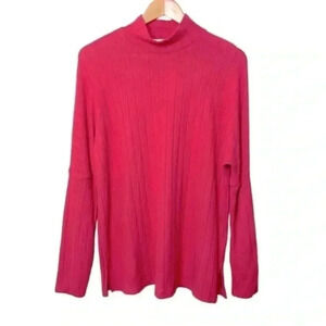 Anthropologie Eri + Ali Fiona Hacci Pink Tunic Long Sleeve‎ Top